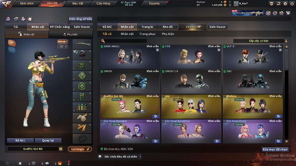 shop acc cf uy tin gia re